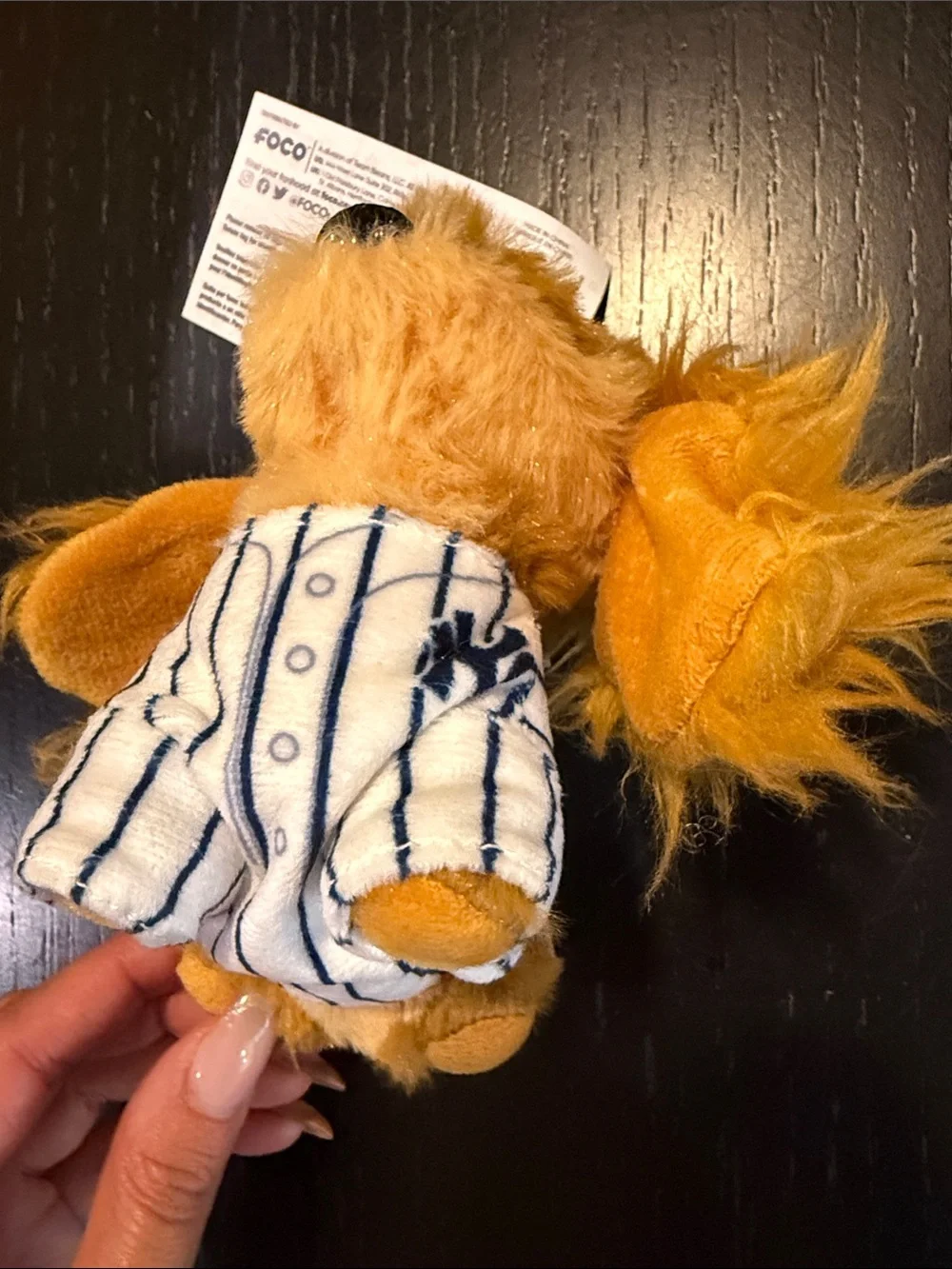 Plush Golden Dog Stuffed Animal - Soft Brown Plush New York Yankees Key Chain